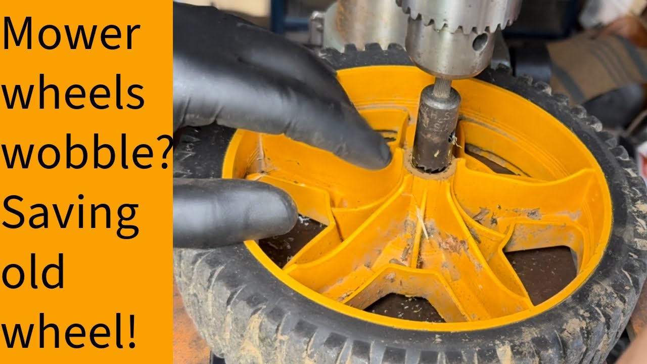 Wobbly loose lawnmower wheel? Simple fix!