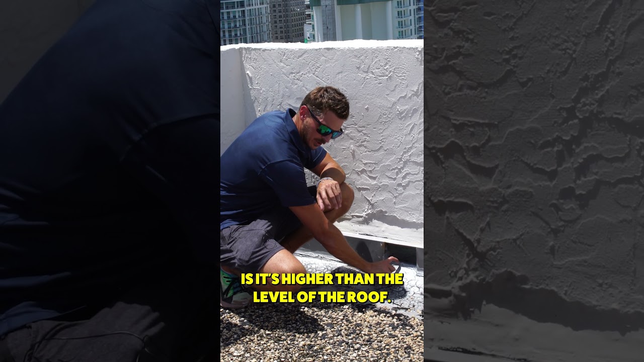 This is an overflow scupper  #miamiroofing