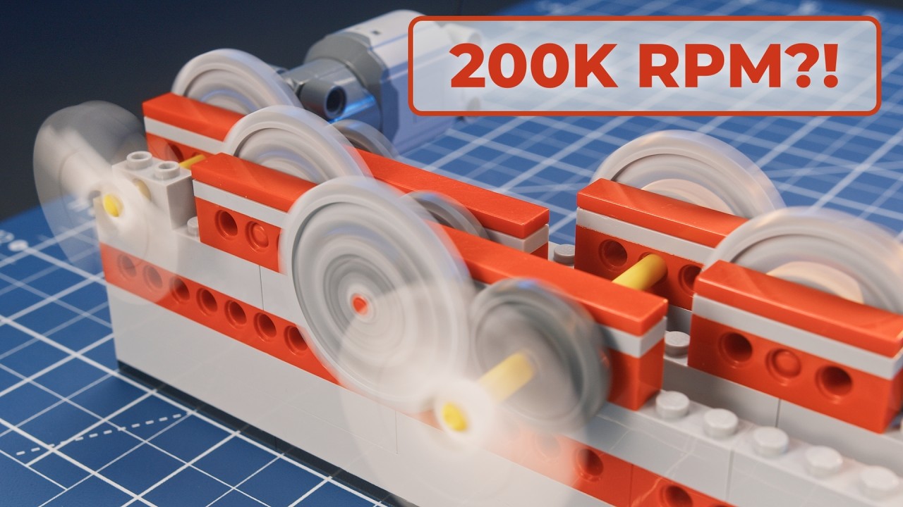200,000 RPM from One LEGO Motor?!