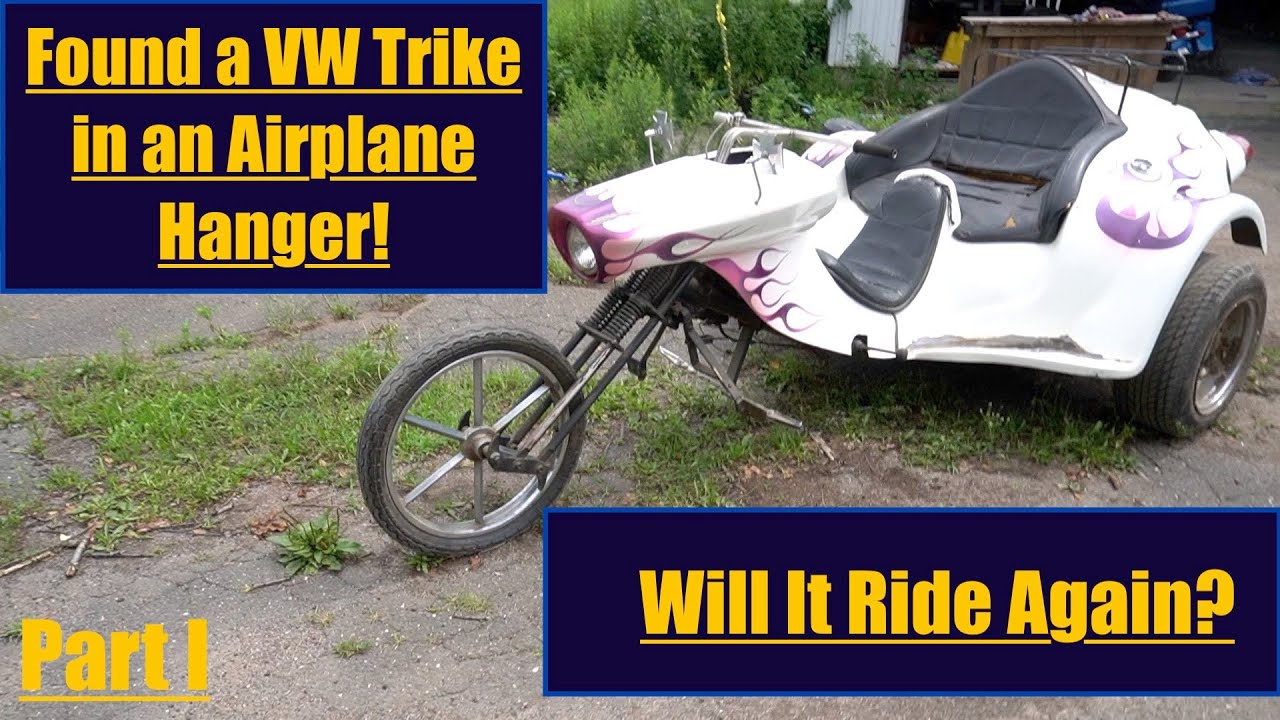 Volkswagen Arizonan Trike found in an airplane hanger. Will it run?