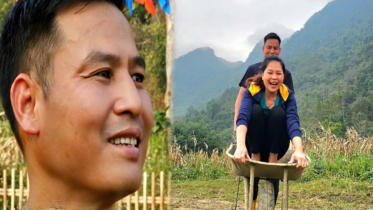Love and Laughter - One day at the farm How many things can Ly and Lam do?
