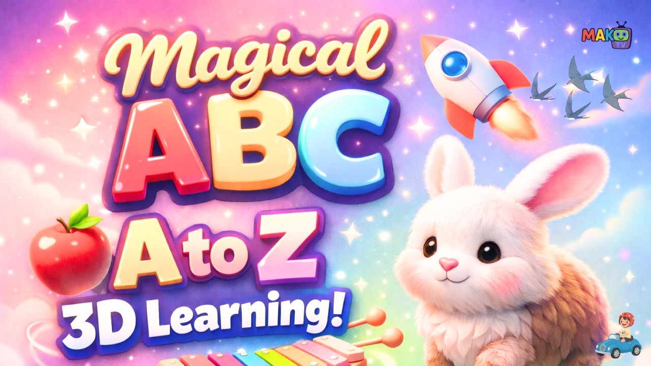 Learn ABCs the Magical Way ✨ A to Z 3D Animation | MAK TV