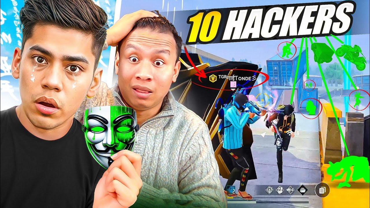 WTF Garena😭10 Different Hackers in Single Game💔Ase hoga Top 1 !?