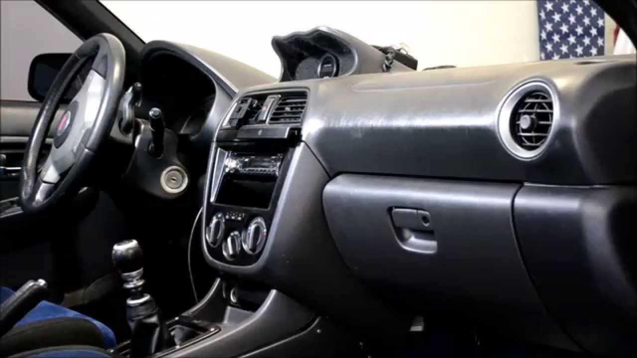 How to remove the dash in a 2004 STi