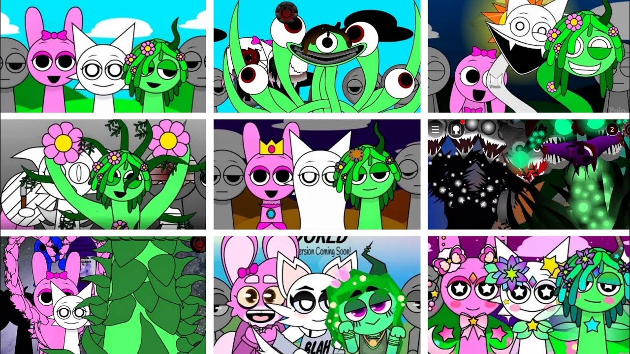 INCREDIBOX SPRUNKI BUT ONLY GIRLS IN ALL DIFFERENT MODS NEW VIDEO