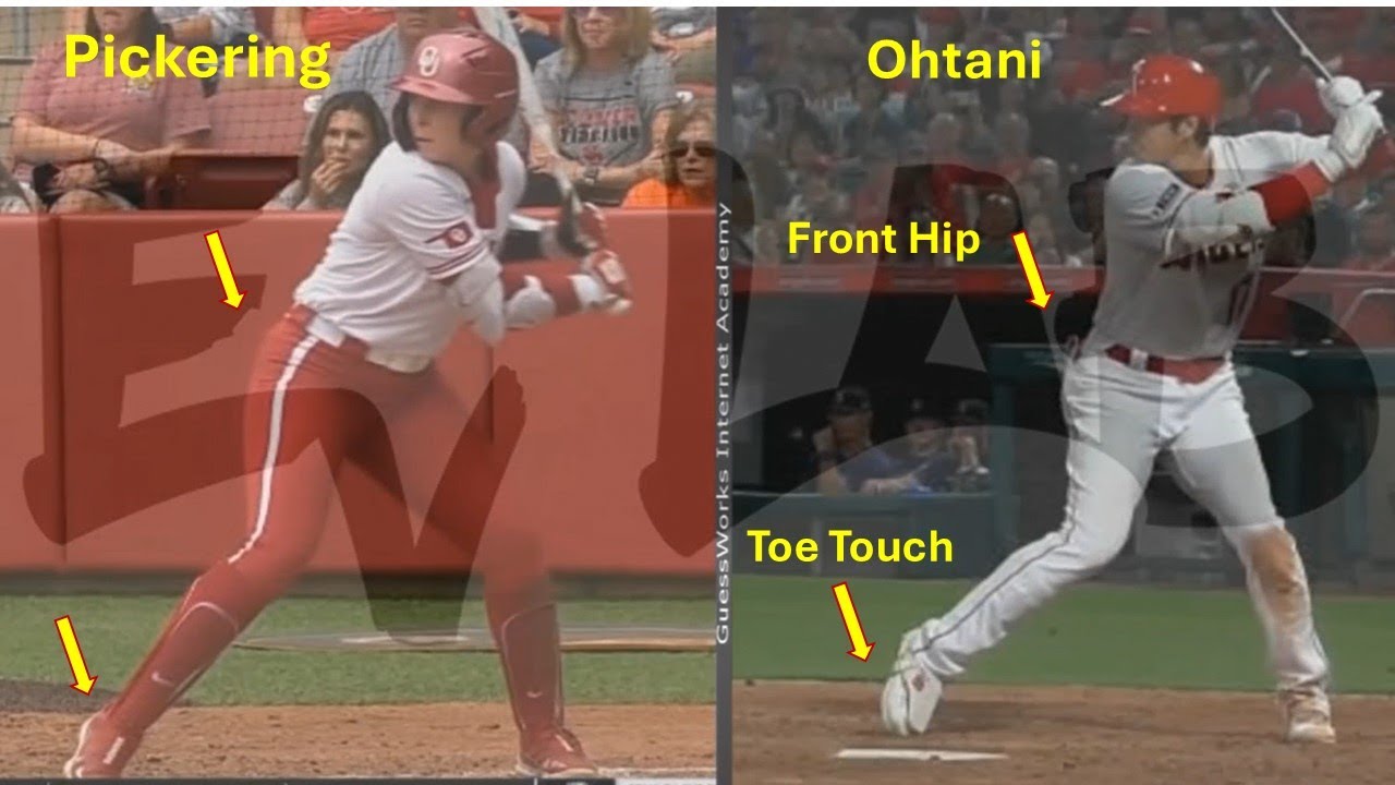 Softball Home Run Swing Compared to Ohtani's Swing