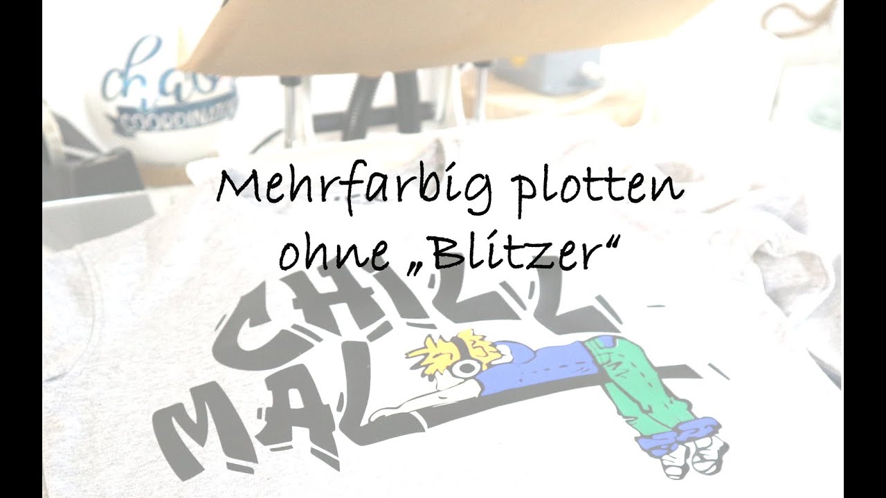 Mehrfarbig Plotten ohne 
