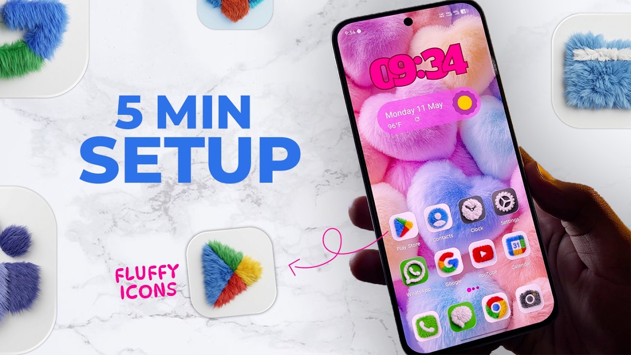 This Fluffy Home Screen Setup Looks Genuinely Cute 🌸 | Android Customization