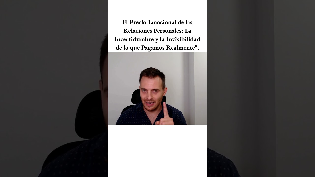 El Costo Emocional de las Relaciones Personales #econom&iacute;a #precio #psicolog&iacute;a #salud #shorts