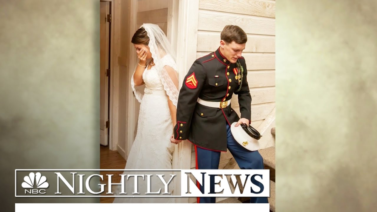Praying Couple Share Story Behind Viral Wedding Photo | NBC Nightly News