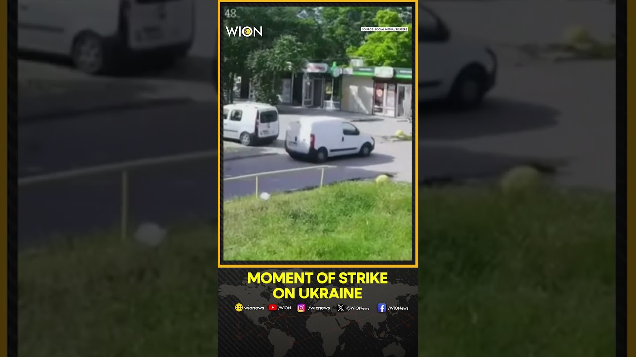 Russia-Ukraine War: CCTV Captures Moment Of Deadly Strike In Zaporizhzhia | Shorts
