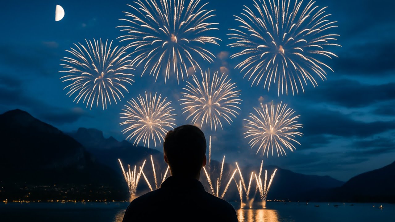 LE PLUS GRAND FEU D'ARTIFICE D'EUROPE - FETE DU LAC D'ANNECY - AOUT 2025