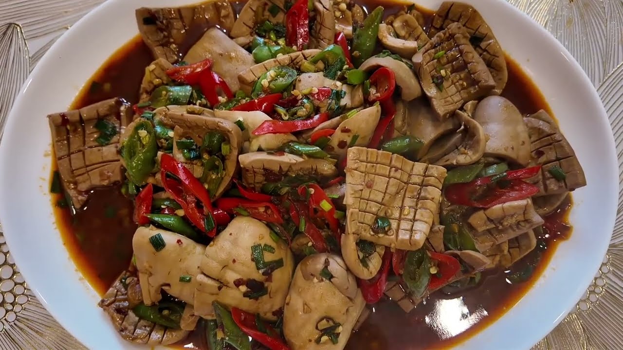 របៀបធ្វើឆាក្រលៀនជ្រូកជាមួយម្ទេស HOW TO MAKE CHILI WITH KIDNEYS  PORK