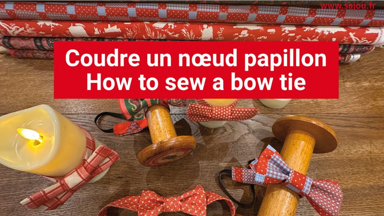 Tuto couture : coudre un noeud papillon - Sewing tutorial: make a bow tie