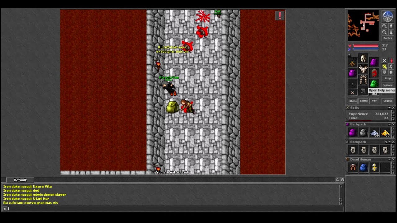 Old Tibia - MS 37 Mass PK until UE Ban - (Elysia 2005 7.4)