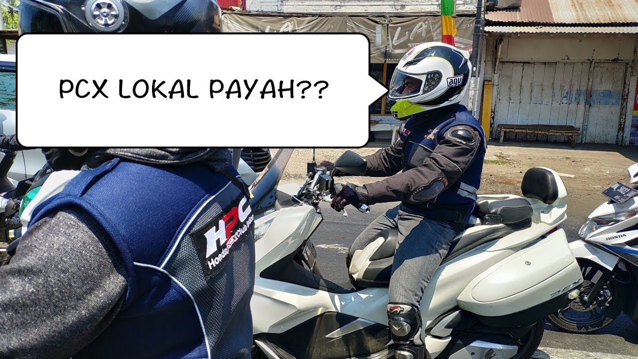 Tes pcx lokal orsinilan bersama  HPCI Bandung Touring ke Bali #part1