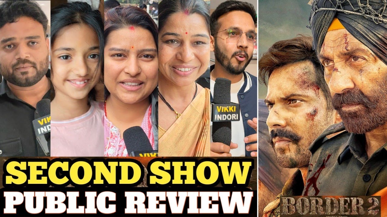 Border 2  Second Day Public Review, Sunny D, Varun D, Ahaan S, Diljit D, Nidhi D