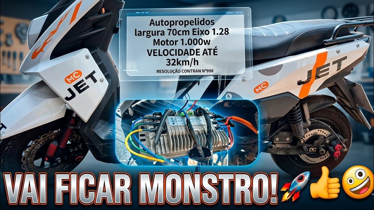 UPGRADE de FORÇA (Turbinando) motinha MC Jet 1000w VEJA esse Autopropelido