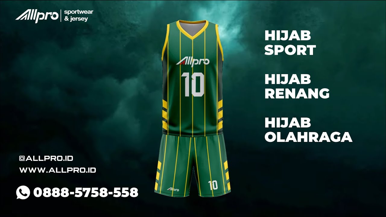 JERSEY BASKET ANAK GREEN