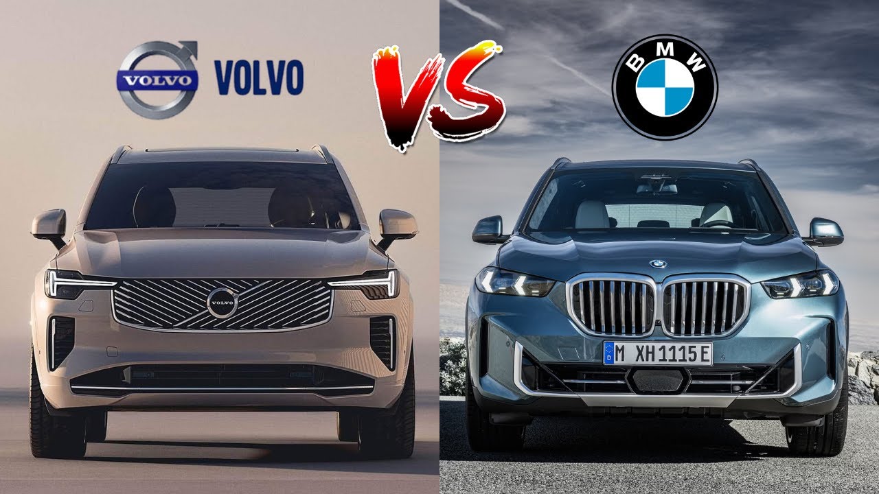 Сравнение Volvo XC90 2025 года и BMW X5 2025 года | Битвы внедорожников! | MotorNation