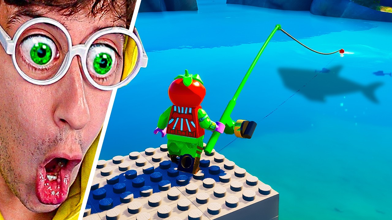 24 HORAS de PESCA en LEGO 🐠⭐!! (Pez Secreto 🤑) #4 TEKENDO