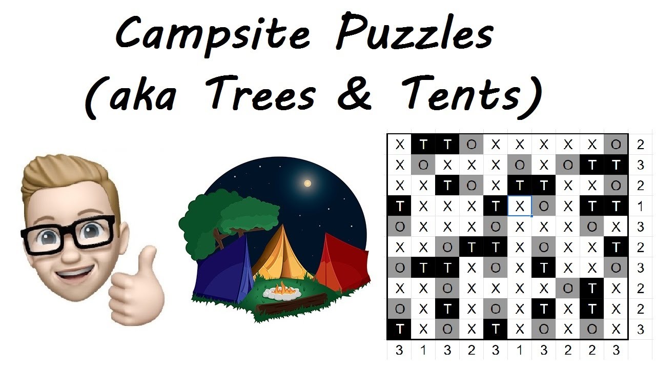 Campsite Puzzles (aka Trees & Tents) - Rules & Strategies