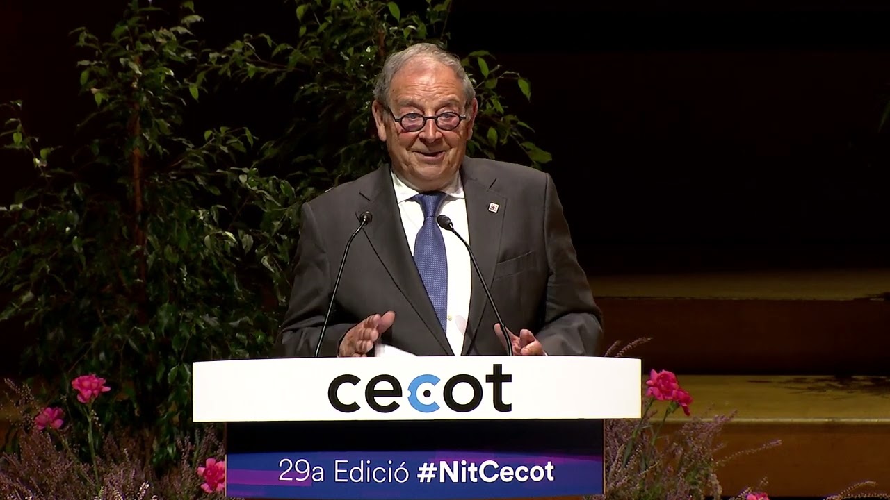 Intervenció de Joan Planes Vila, President d’honor de Fluidra |  Personalitat Cecot 2024