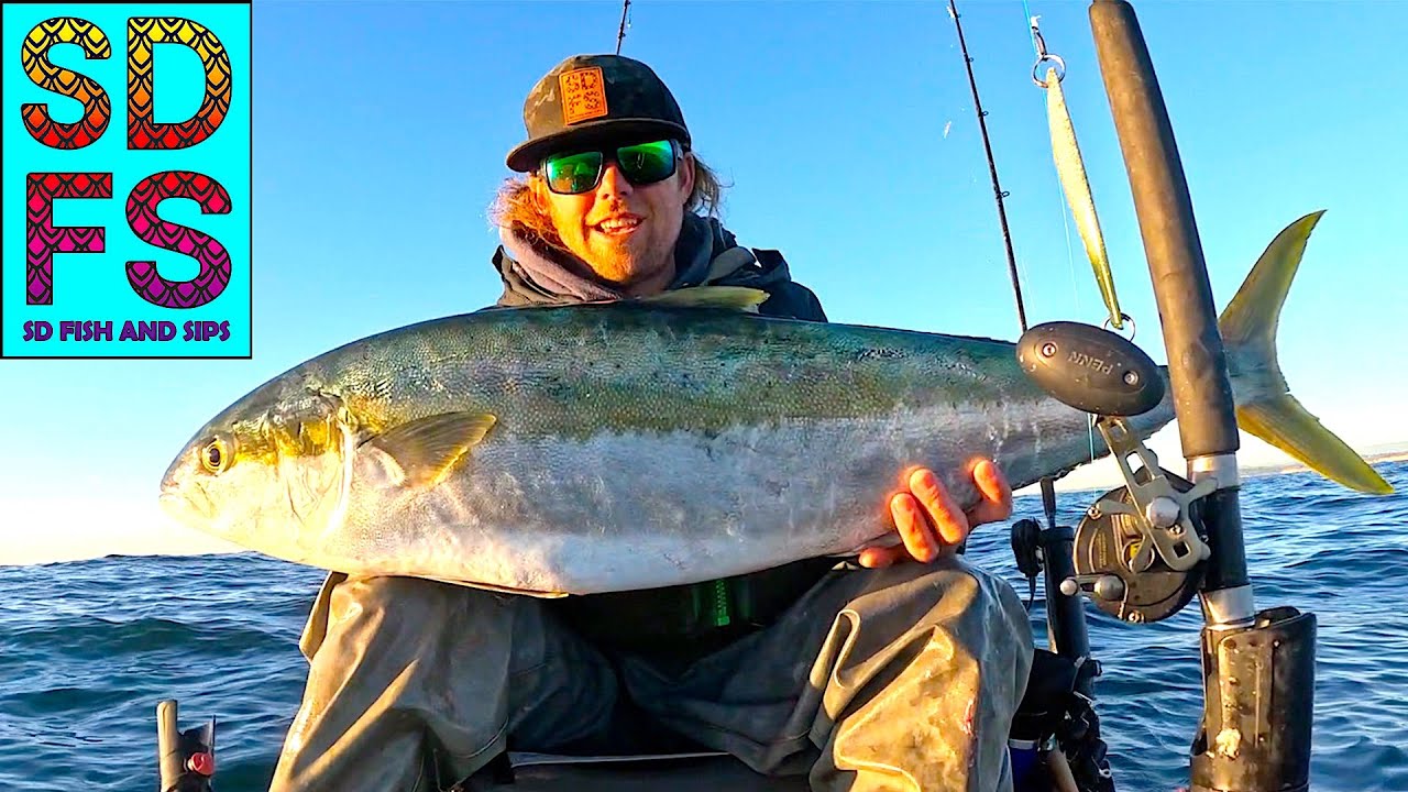Winter Yellowtail Fishing San Diego | Tady YoYo Iron & Commercial Solo Skiff in La Jolla SDFS 2023