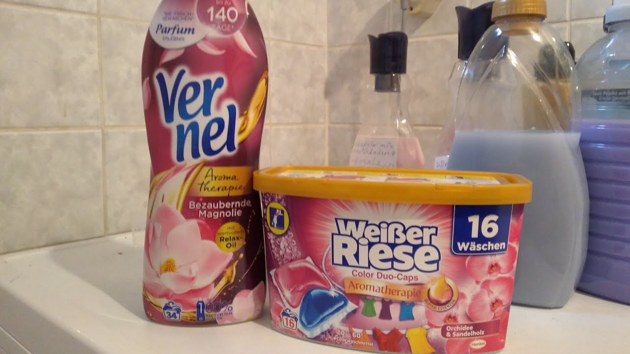 BESTE WASCHMITTEL & WEICHSPÜLER DEUTSCHLAND - WEISSER RIESE DUO CAPS COLOR + VERNEL MAGNOLIE