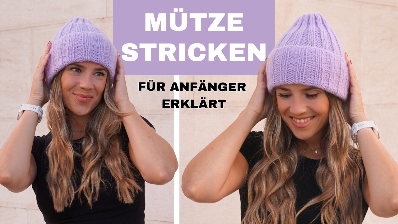 Einfache M&uuml;tze stricken f&uuml;r Anf&auml;nger &ndash; Schritt f&uuml;r Schritt