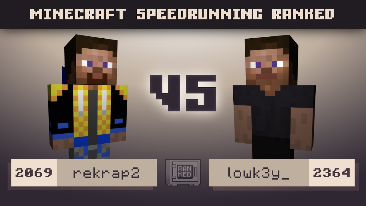 MAN VS MACHINE | Rekrap2 vs Lowk3y | MCSR Ranked 1v1