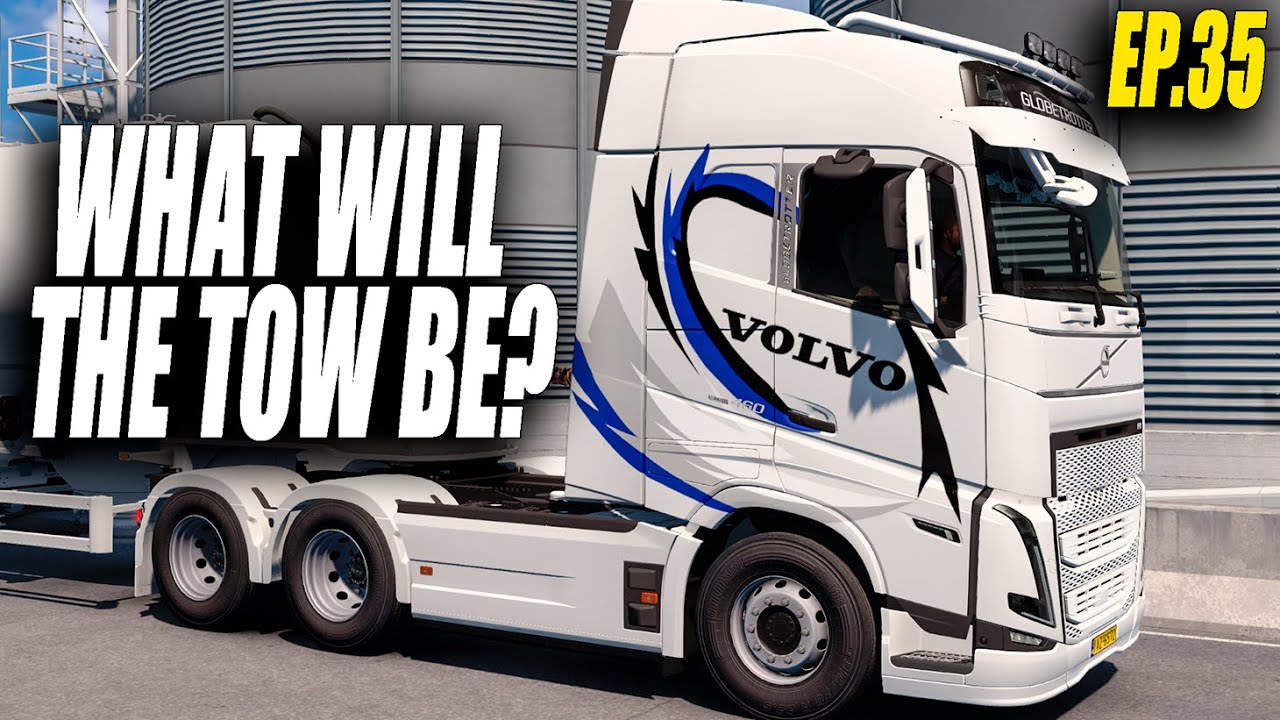 Going to pick up Volvo's first job | Realistic Career | #Ets2 1.56 EP.35