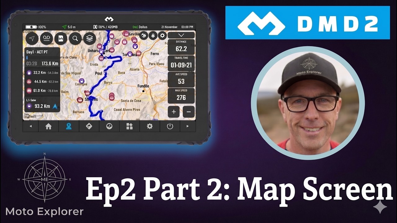 Moto Explorer: DMD2 Navigation Deep Dive - Episode 2 - Part 2 - Map Screen