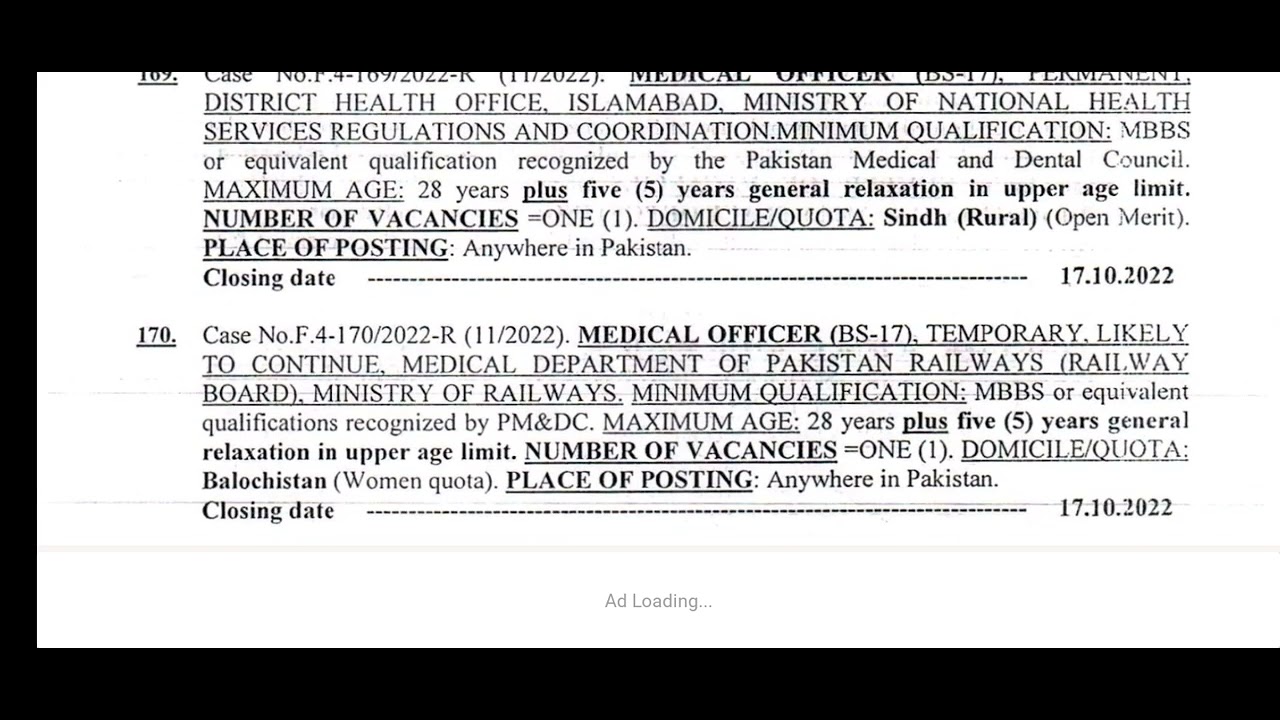 FPSC jobs.advertisement no.11/2022 | FPSC latest jobs
