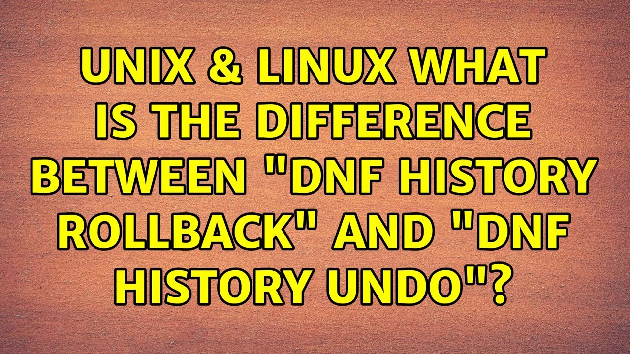 Unix & Linux: What is the difference between 