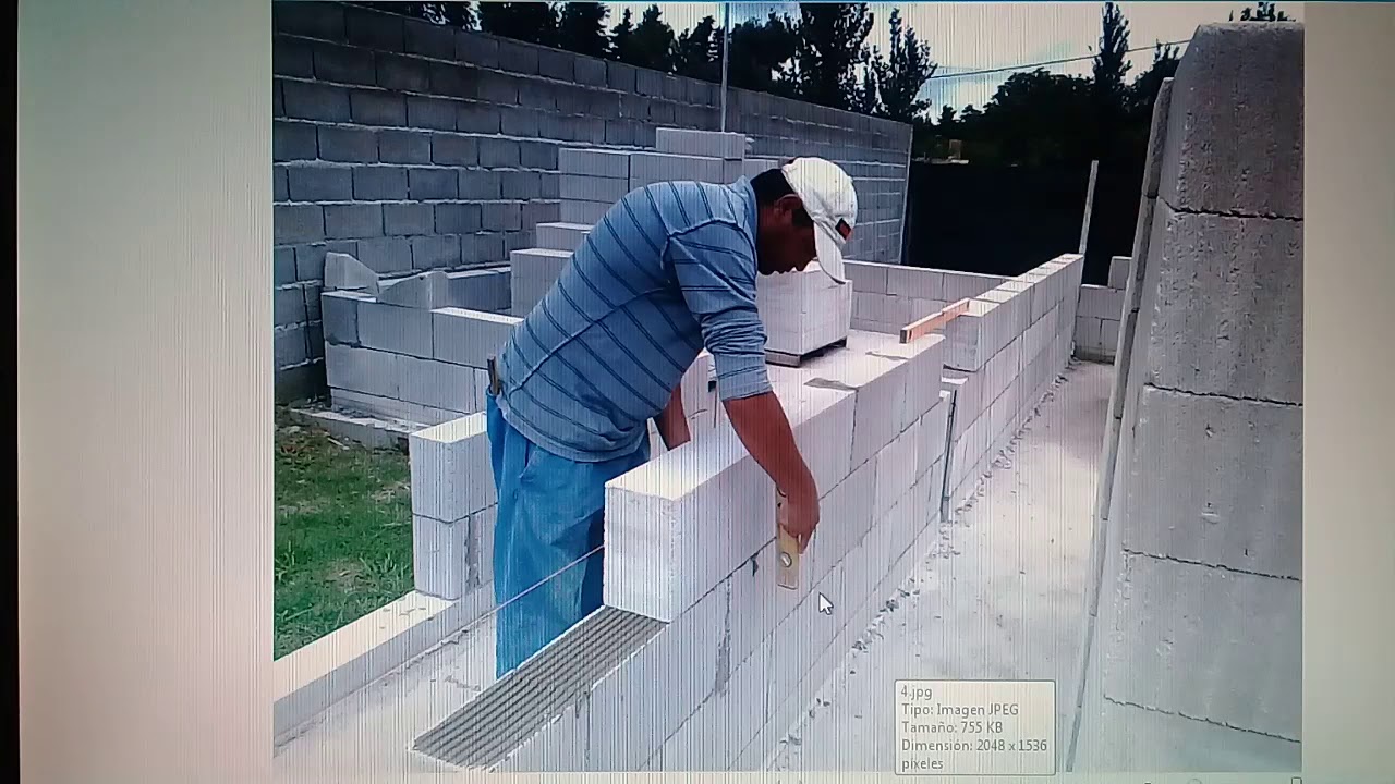 PROCESO PARA LEVANTAR LA PARED
