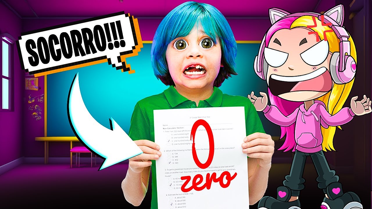 NUNCA TIRE ZERO NA PROVA DE MATEMÁTICA 😭 ROBLOX Oops, I Failed my Math Test ( Alec GO! )
