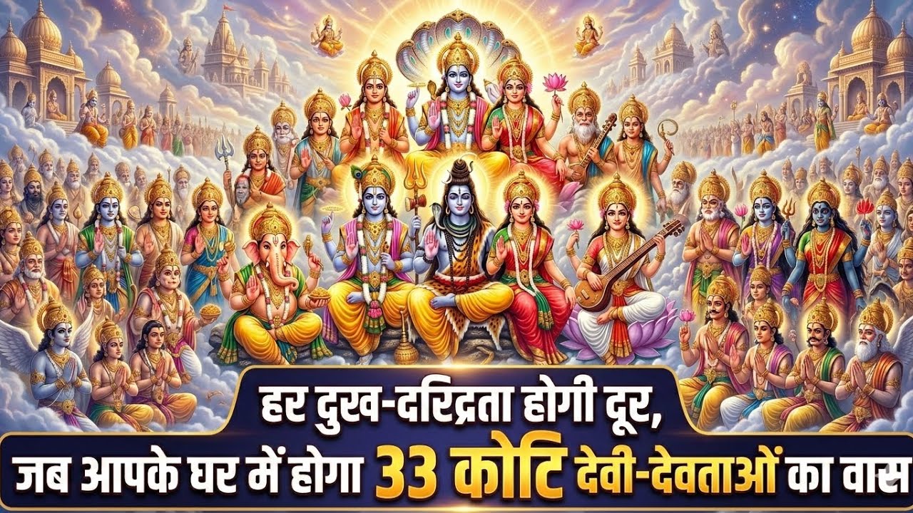 ​हर दुख-दरिद्रता होगी दूर, जब आपके घर में होगा 33 कोटि देवी-देवताओं का वास ✨The Ultimate Stotram