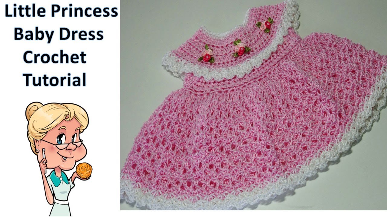 Little Princess Baby Dress Crochet Tutorial - Step By Step Instructions - #MakeitPremier