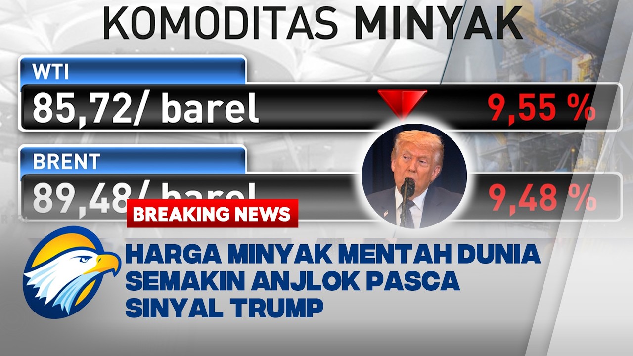 BREAKING NEWS - Harga Minyak Mentah Dunia Turun Drastis Pasca Trump Bersabda
