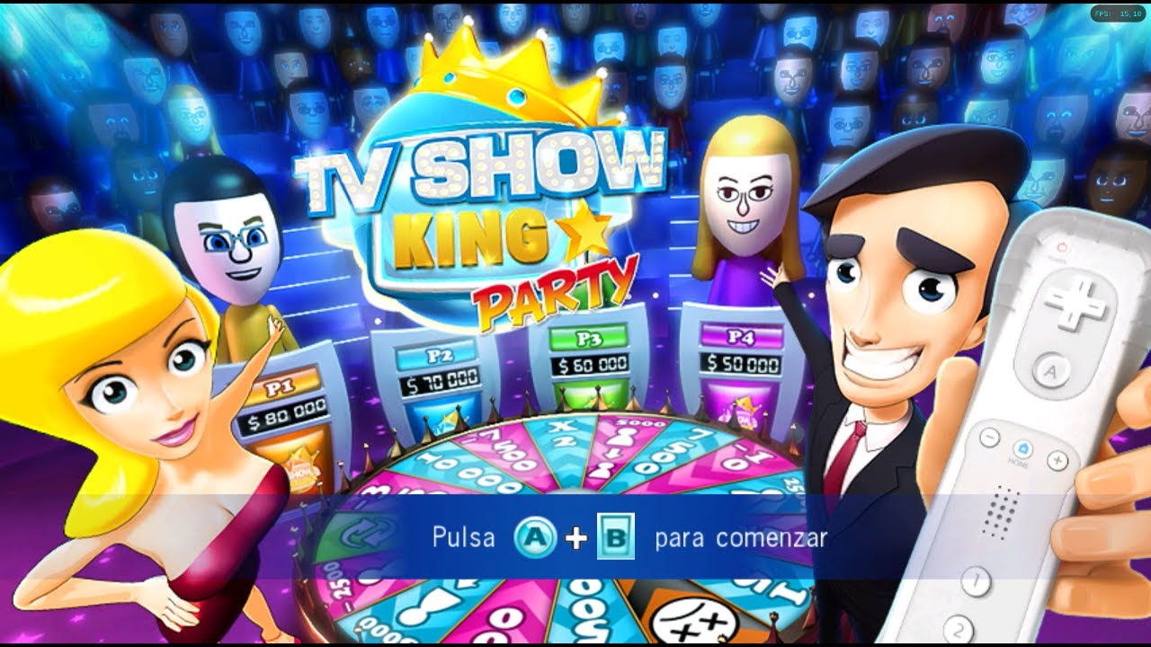 TV Show King Party (Español) de Wii con emulador Dolphin. Gameplay Modo 1 Jugador