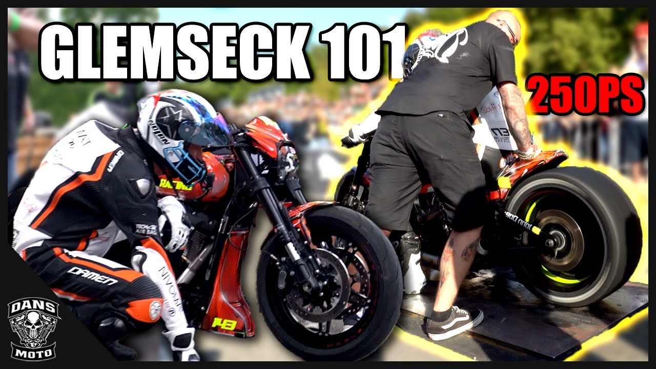 250PS Harley Monster siegt im epischen 1/8 Mile Rennen für Don Performance | Glemseck 101 2023