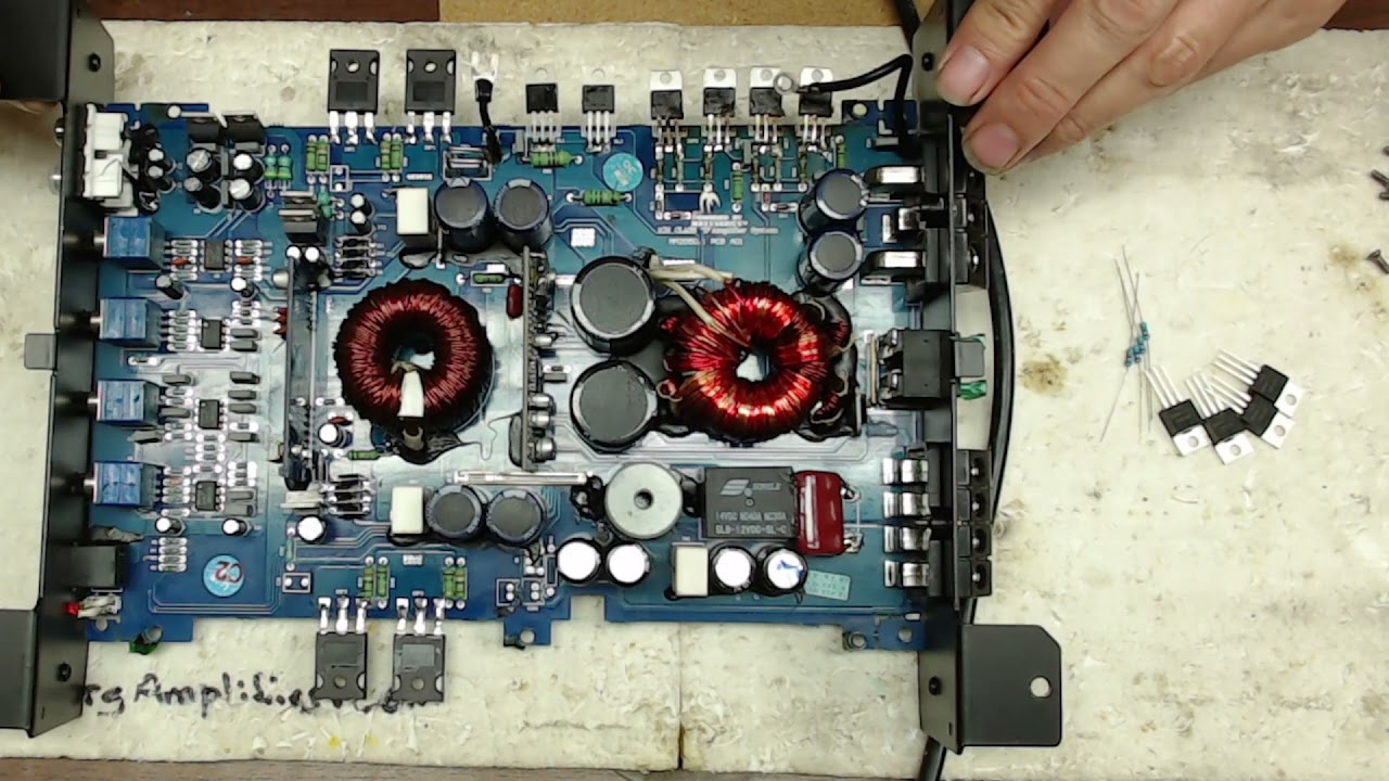 Hifonics Crunch PZX2000.1D Class D Car Amplifier Repair with Clipping Details