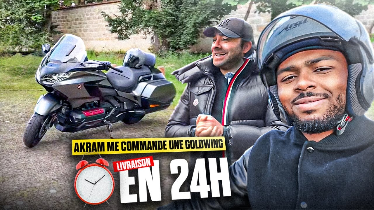 AKRAM ME COMMANDE UNE GOLDWING. LIVRAISON EN 24h !