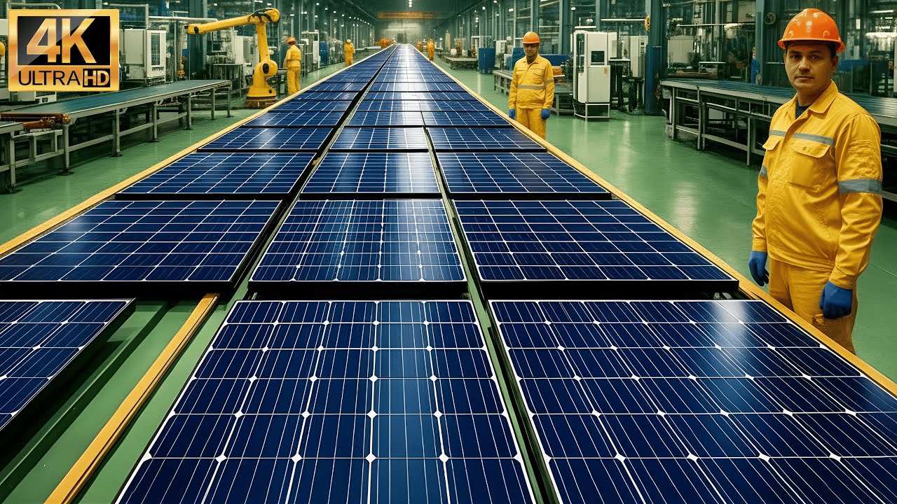 Inside a Mega Solar Power Factory: How Millions of Panels Generate Power