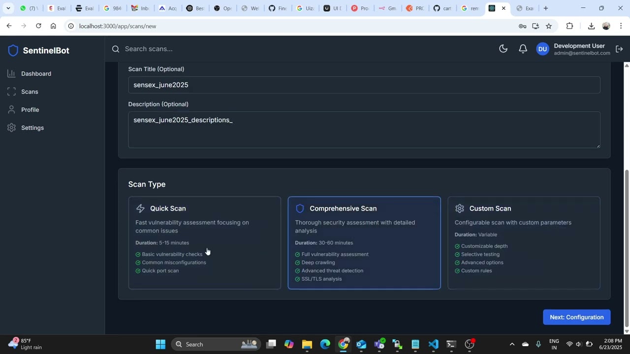SentinelBot is a SaaS platform - automates the penetration testing lifecycle