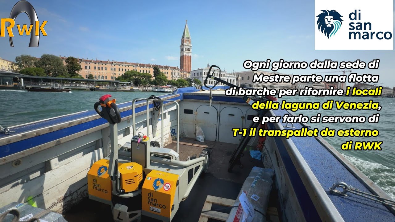 Il gruppo disanmarco rivoluziona le consegne nella Laguna di Venezia con T1 di RWK