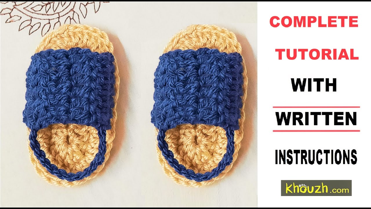 How to Crochet Baby Sandals Design, Crochet baby shoes
