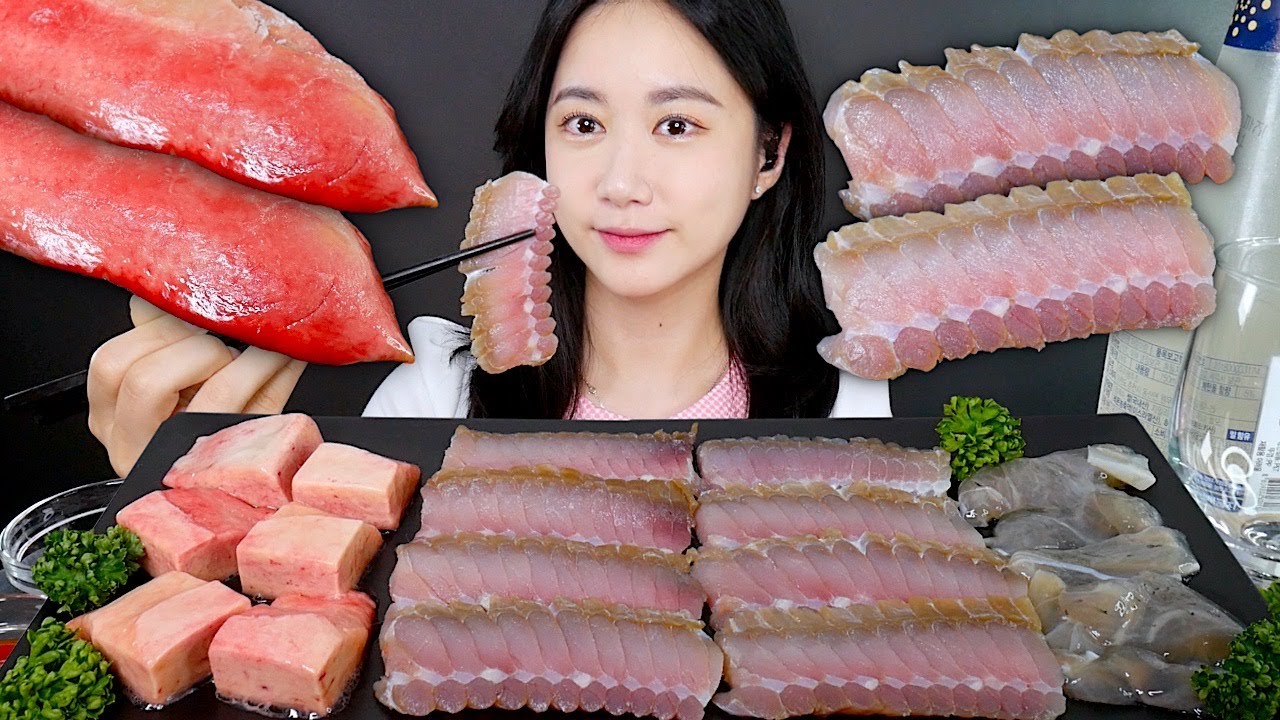 МУКБАНГ Ферментированные Сашими Из Скатов И Сырая Печень *Hongeo-hoe💕 | MUKBANG | АСМР | EATING SHOW