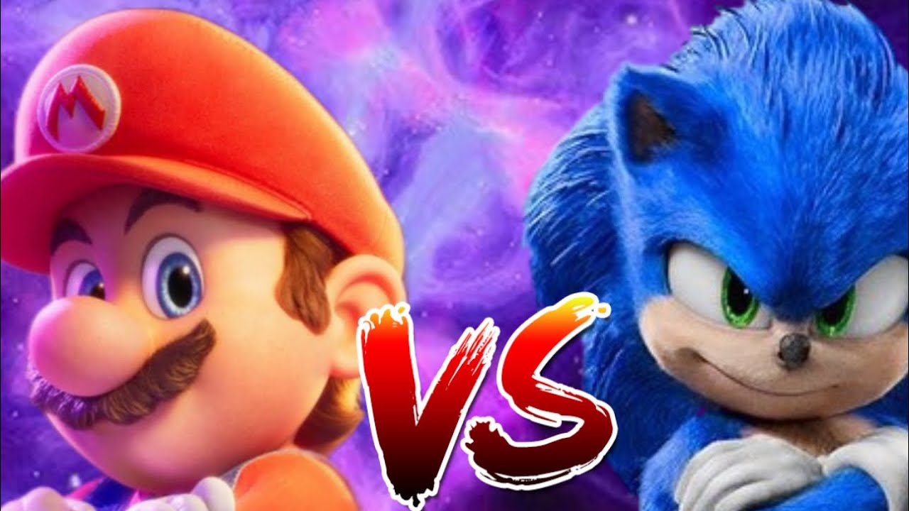 Sonic vs Mario poster